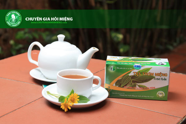Trà thảo dược Thanh Tuấn giúp hơi thở thơm mát.